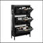 Armoire à chaussures avec 3 tiroirs rabattables-1577476943