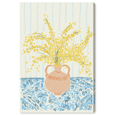 Sunny Flower Vase Print by Oliver Gal