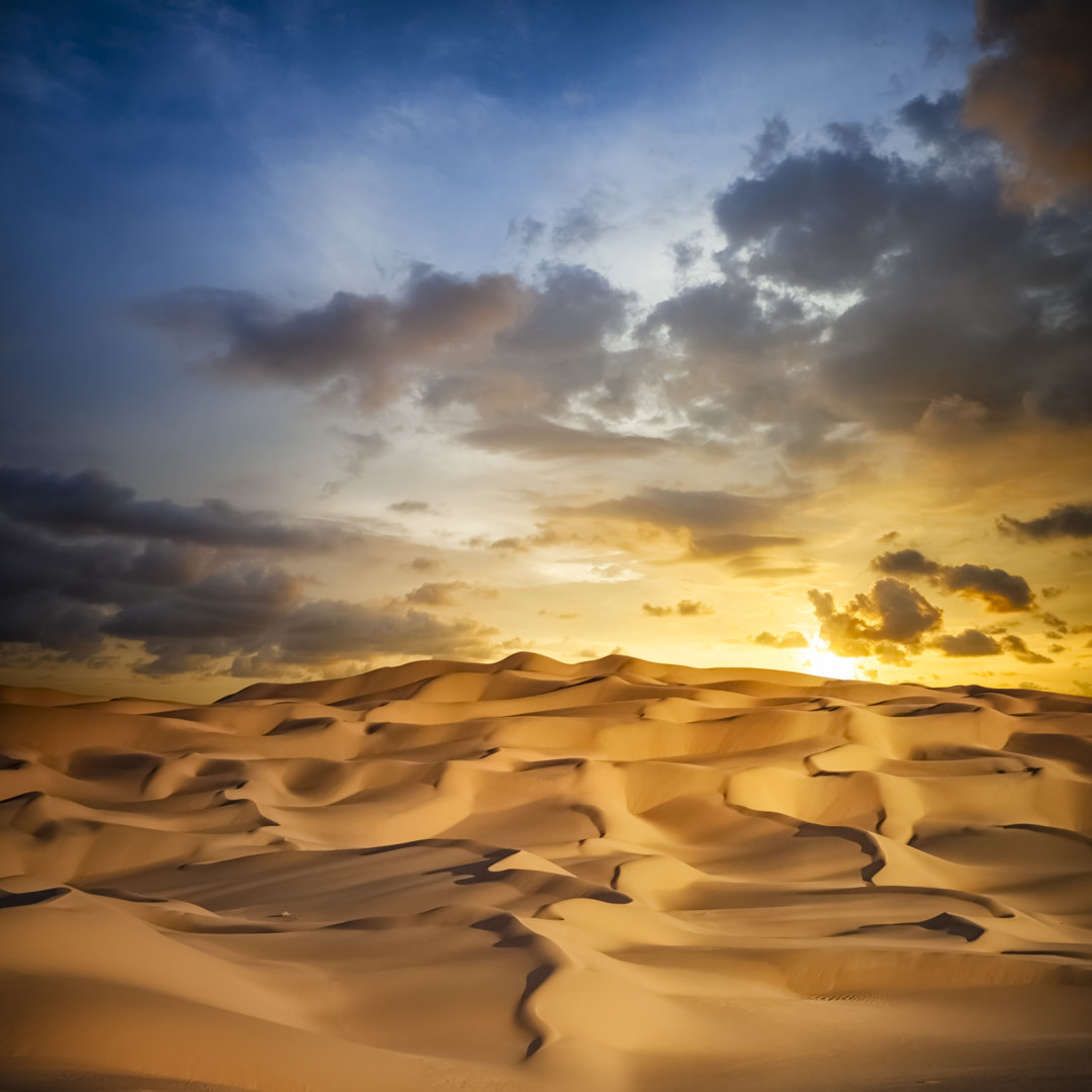 Sanddüne Sonnenuntergang - Druck