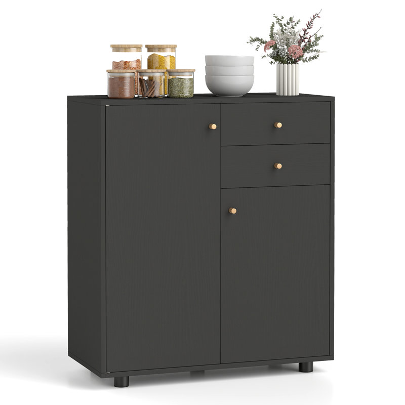 74cm Sideboard, Black
