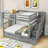 Aurore Full Bunk Bed with Storage Stairs and Drawers-86272127
