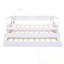 Conception simple en bois Cyril avec 2 lits gigognes, 3 casiers de rangement et conception de chargement USB-133311583