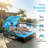 Outdoor Steel Frame Double Sun Lounger, Patio Daybed with 5-Position Adjustable Backrest and Canopy, Hidden Side Table & Arched Armrests, for Pool, Patio, Garden, Backyard-2007440879
