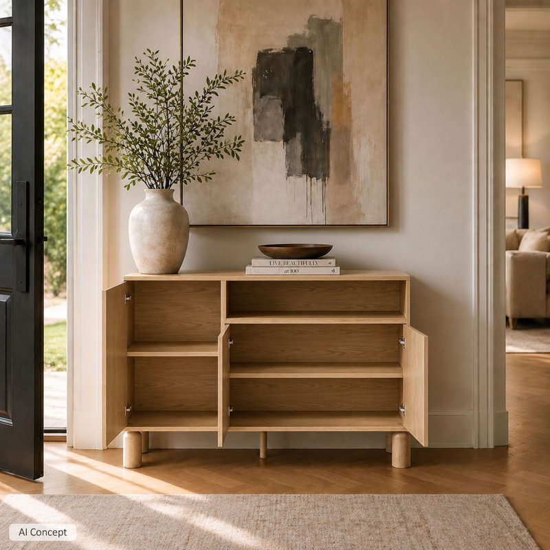 LINDEN Sideboard with Open Shelf