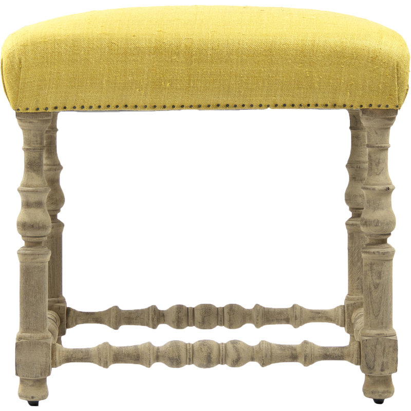 Jeanne Upholstered Stool with Solid Wood Frame, Counter Stool (24" Seat Height)