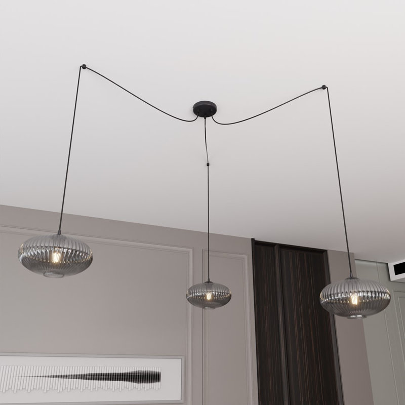 Atiksh 3 - Light Pendant, Matte Black/Graphite