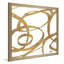 Golden Swirls Square I par Patricia Pinto - Peinture-2034827420-2034827421