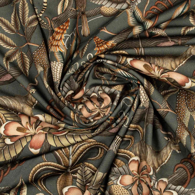 Ardmore Linen Fabric, Ash