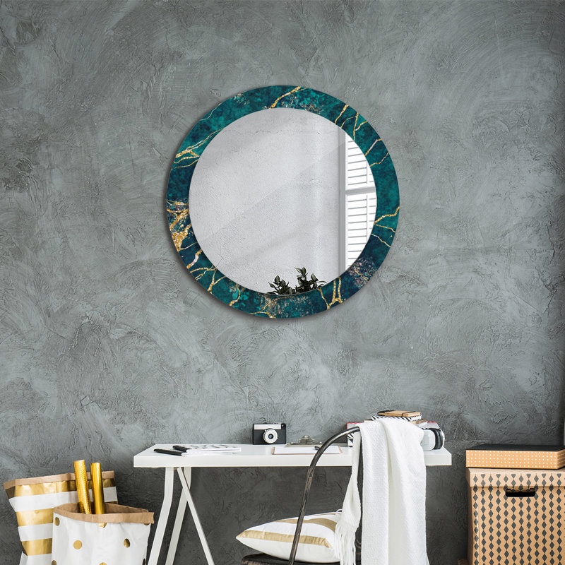 Huldar Glass Flat Wall Mirror, 70cm H x 70cm W