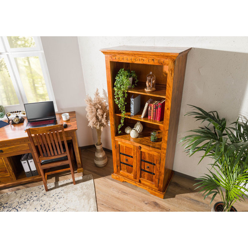 Oxford 183cm H x 84cm W Standard Bookcase, Honey