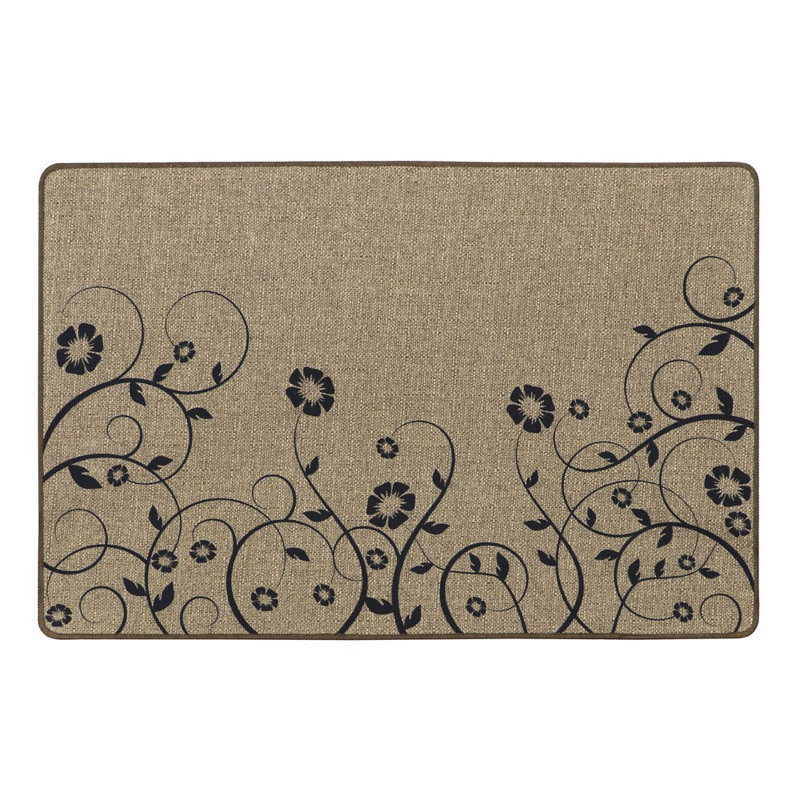 Non-Slip Floral Indoor Doormat