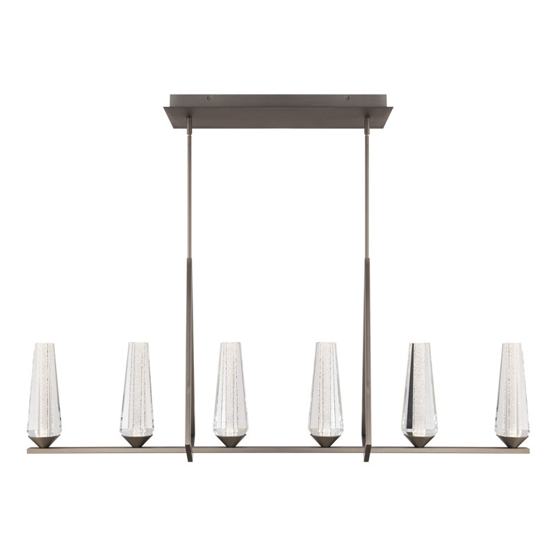 Devotion 6 - Light LED Pendant, Satin Nickel