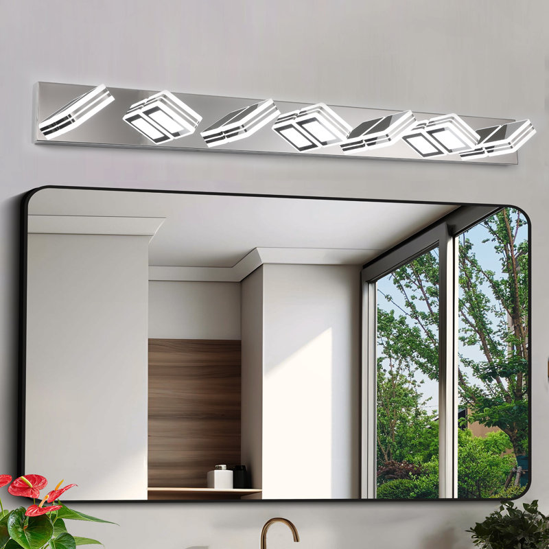 Luminaire de salle de bain Led, 7, Chrome chrome