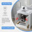 Meuble-lavabo simple 30 po blanc avec plateau en marbre de culture 30 po