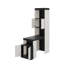 Lit escamotable double avec bureau, tablettes de rangement et armoires