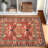 Armintha Oriental Handmade Tufted Wool Red Area Rug-150564136
