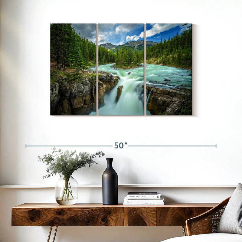 Alvord Upper Sunwapta Falls, 24" H x 38" W