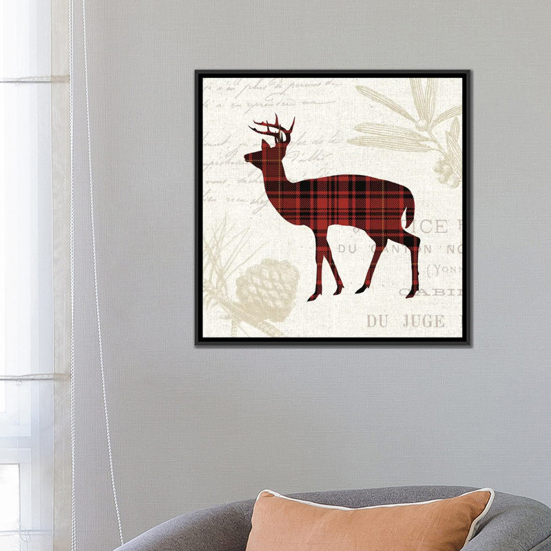 « écossais introduction ii », reproduction d’impression sur toile, H 37 po x l 37 po x P 1,5 po, Toile avec cadre noir