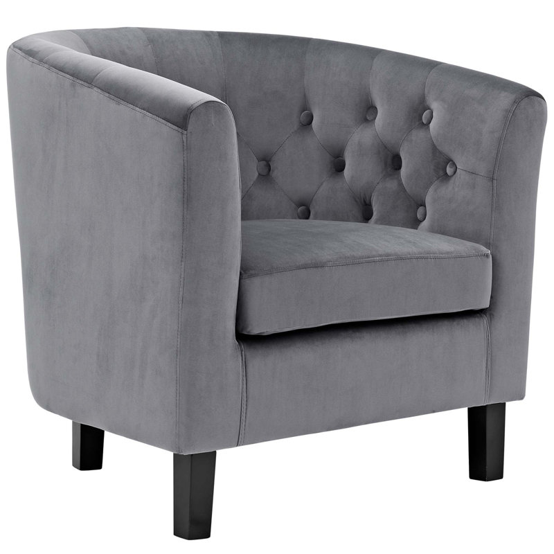 Modway Prospect Upholstered Armchair, Gray
