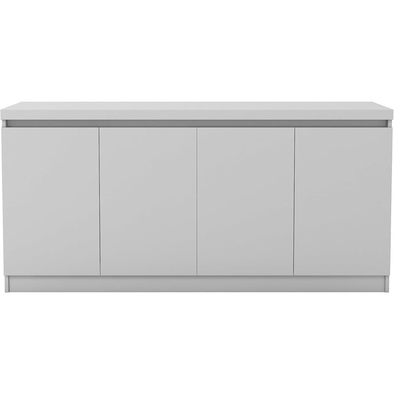 Gloss White Long Buffet Cabinet – Dining Console With 4 Doors