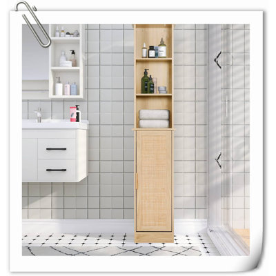 Torkey Solid Wood Linen Cabinet
