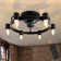 19.7 In. Classic Black Farmhouse Ceiling Fan With Light With Remote Control And 180° Swivel E26 Base, Bulb Not Included