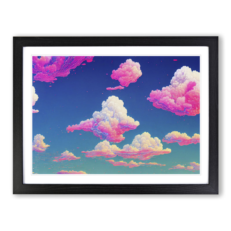 Colourful Clouds Vol.4 - Framed Print, Black, 46cm H x 64cm W x 2cm D