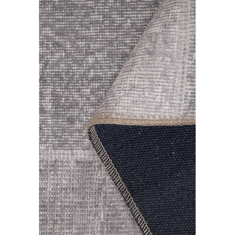 Premium Machine Carpet, 2.5 x 4.9 ft, Grey | 100% Polyester, 1850 g/m² | Pile Height: 0.2 in, Recycled Poly Cotton Underside | Eco-Friendly, Durable, Easy to Maintain | Perfect for Living Room & Office Spaces