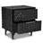 Chennai Handcrafted Solid Wood Nightstand in Black