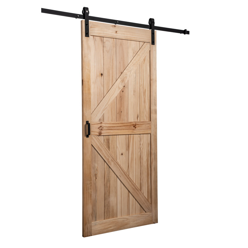 Porte de grange en pin lambrissé Sierra K-Design