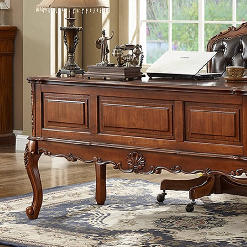 Solid Wood Writing Desk, 30.7" H x 55.11" W x 25.59" D