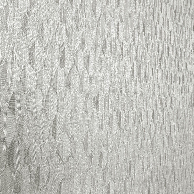 Papier peint moderne à motif écailles de poisson blanc cassé Modern, Crème