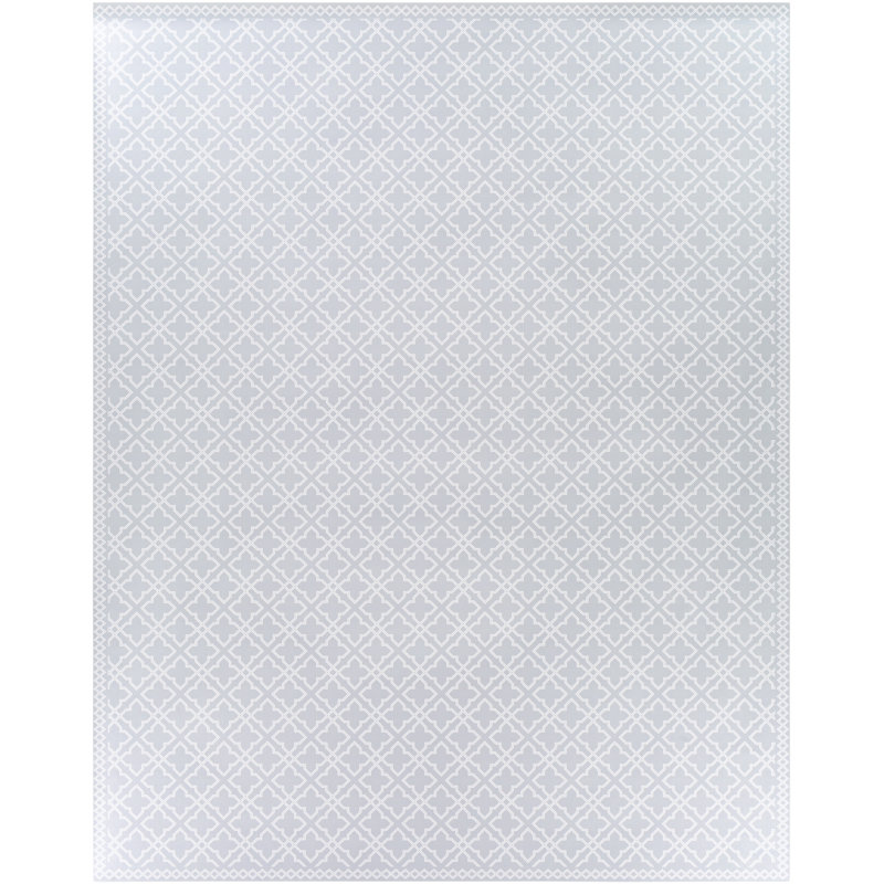 Bluejacket Vinyl Geometric Indoor Rug, Rectangle 2' x 3'11"