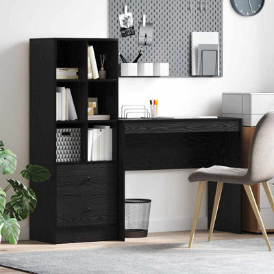 Desk With Storage With Drawer 2 Pcs 90 X 40 X 76 Cm