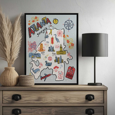 Atlanta GA by Farida Zaman Art Print