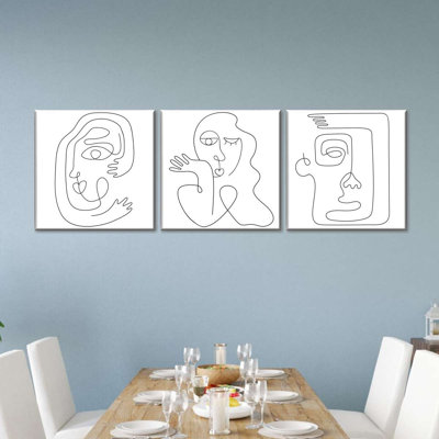 Reproduction d'art sur toile abstraite