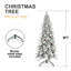 Arbre de Noël - Conception peu encombrante, branches articulées, support stable, aspect enneigé réaliste-118769892