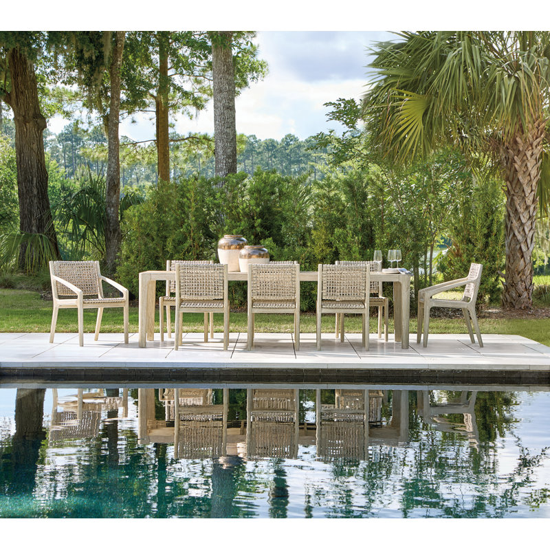 Edenton Outdoor Rectangular Teak Dining Table