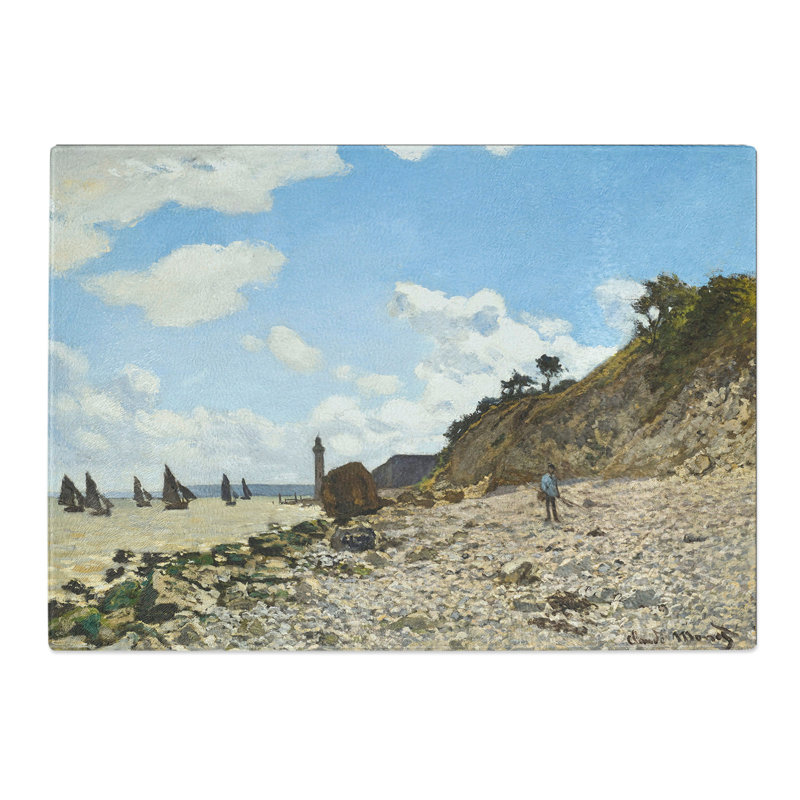 The Beach at Honfleur by Claude Monet Chopping Board, 28.5cm W x 39cm L