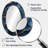 Aqua Crystal And Wood Slide Spiral I - Large Oval Wall Mirror On Metal-476040233