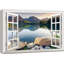 «Aesthetic Green Peaceful Lake-91993241