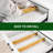 6-Pack Adjustable Bamboo Drawer Dividers