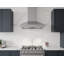 Zephyr Podesta 30 in. 600 CFM Wall Mount Range Hood with LED Lights in Stainless Steel