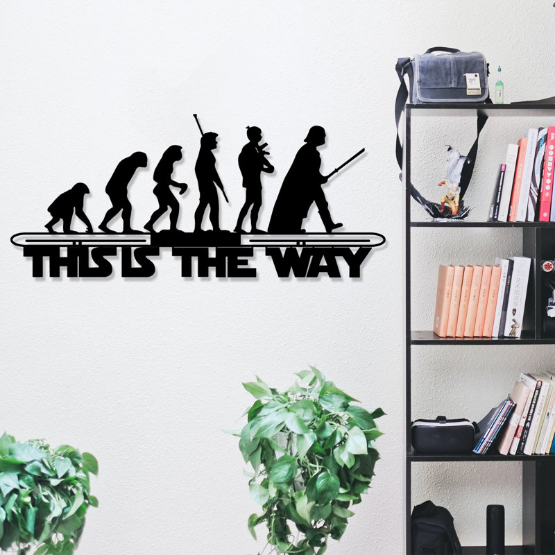 Elegant Decorative Metal Wall Accessory, Black Finish, 27.2 x 11.8 inches | 100% Metal Construction, Thickness: 0.05 inches | Perfect for Home Decor, Modern Aesthetic, Durable and Stylish Design
