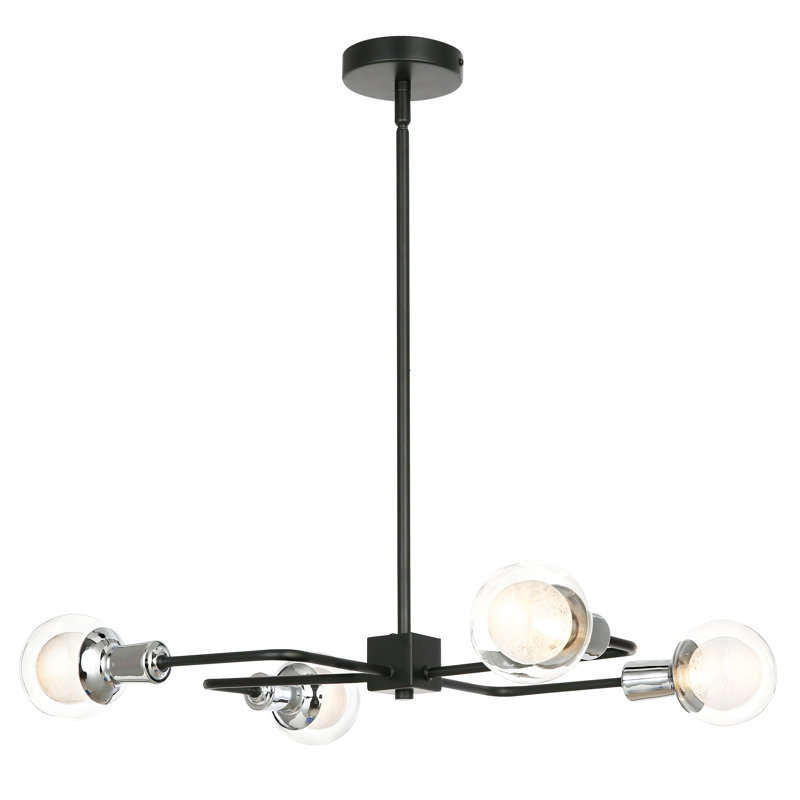 4 - Light Dimmable Globe Chandelier