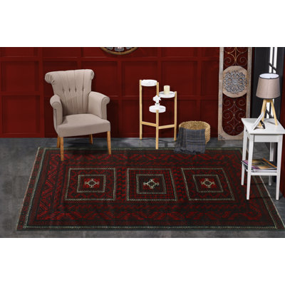 Jamarus One-of-a-Kind 3'8" X 6'9" 1980s Wool Area Rug in