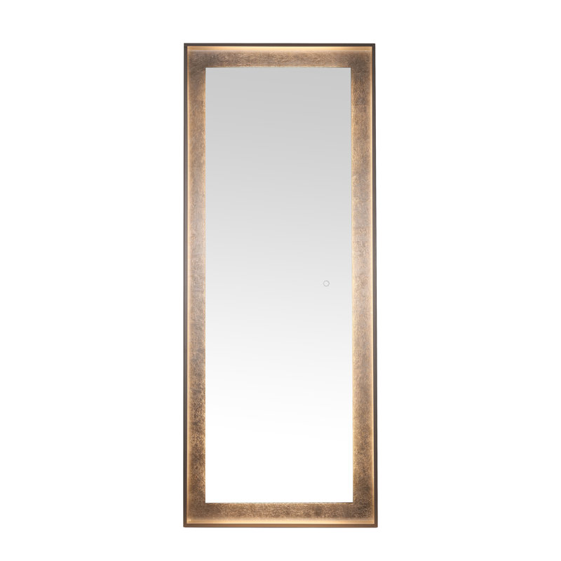 Montauk 26" Silver Grey Aluminum LED Rectangular Mirror