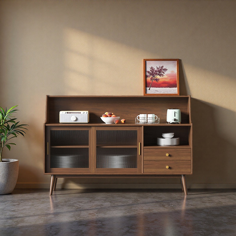 Buffet américain de style minimaliste rétro, H 45,6 po x l 59 po x P 15,7 po