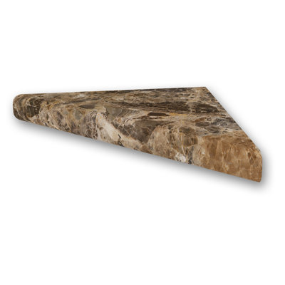 FlexStone 15" Corner Shelf Niche in Breccia Paradiso