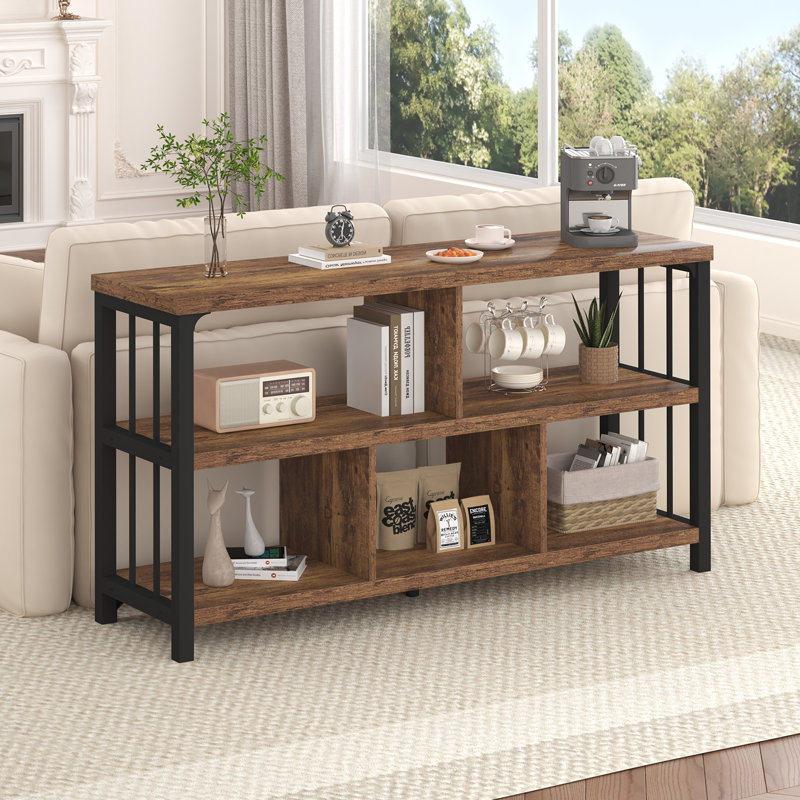 Mischa Bookcase, Rustic Brown